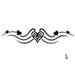 Black tribal heart design..