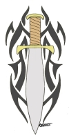 Dagger with Tribal