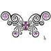 Tribal butterfly with cross..