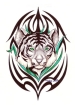 White Tiger with Tribal..