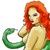 pin-up  girl with snake..