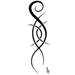 Thin swirly vine tribal design..