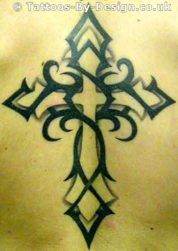 Cross Tattoos With Tribal