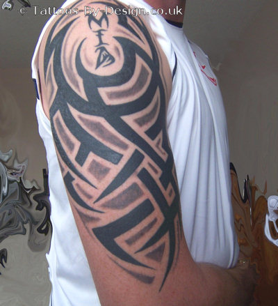 tribal black and grey